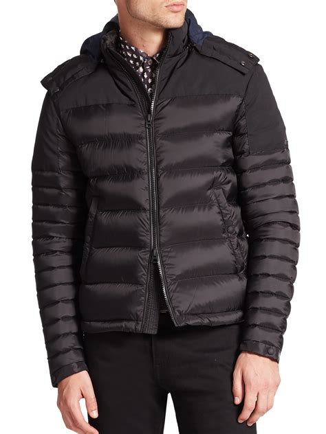 burberry brit short puffer jacket|Burberry puffer jacket men.